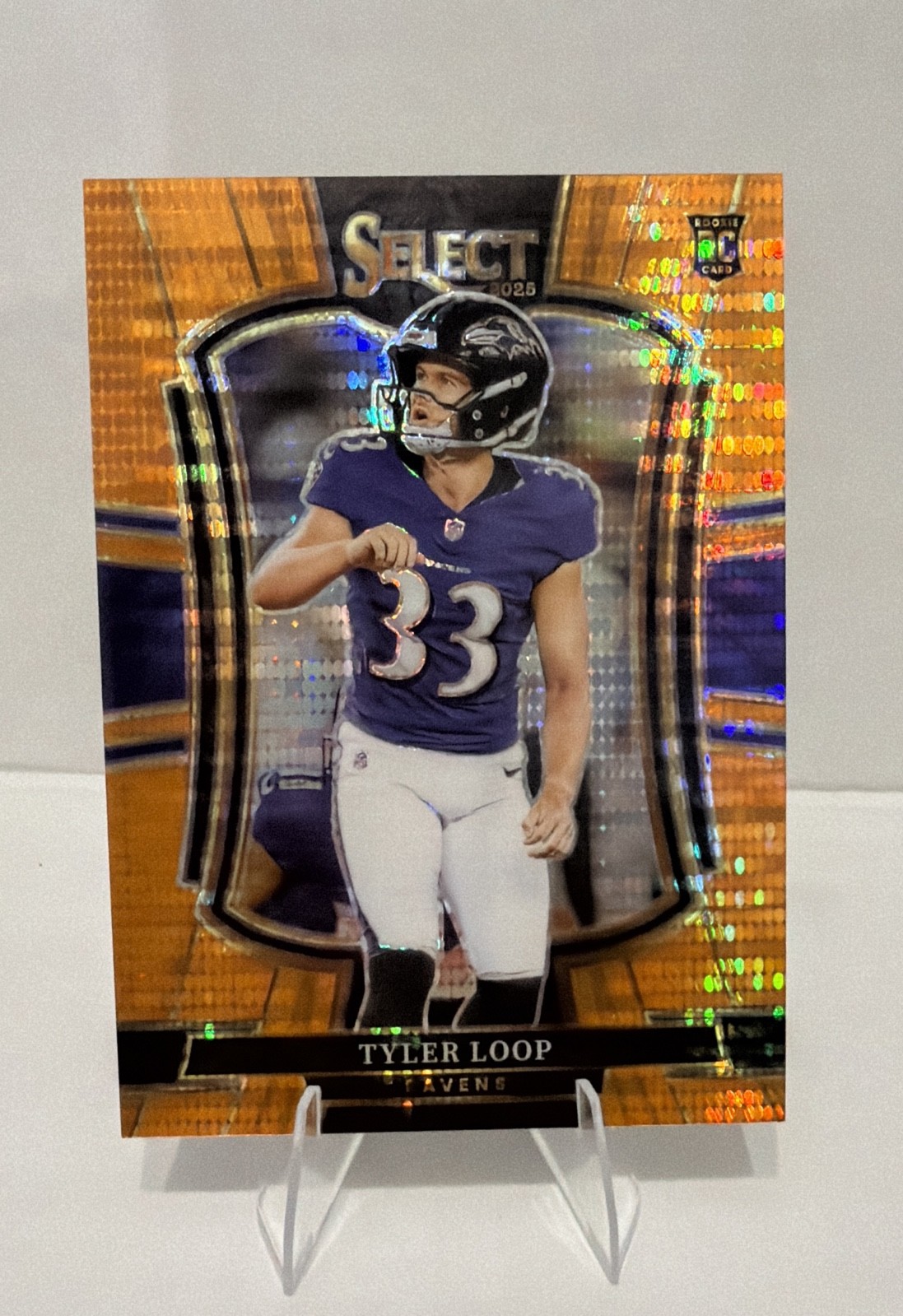 Tyler Loop Panini Select #161 Neon Orange Pulsar