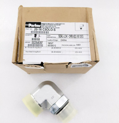 Parker 20-16 C5OLO-S Seal-Lok ORFS Tube Fitting 90 Degree