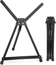 Falling in Art Aluminum 15" to 21" Tabletop Easel Display, Black Tripod BLACK