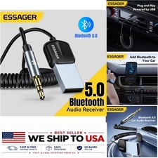 Bluetooth 5.0 Aux Adapter for Car, 3.5mm USB Audio Receiver