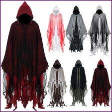 Ghost Dementors Cosplay Costume Unisex Gothic Horror Zombie Vampires Hooded