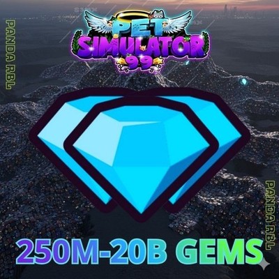 Pet Simulator 99(Pet Sim 99 PS99)  250M 1B 2B 5B 10B 20B GEMS | Fast Delivery!