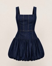 $380 Reformation Delia Denim Mini Dress Women’s Size 4