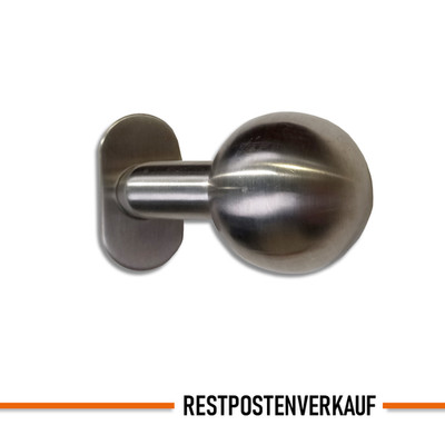RESTPOSTENVERKAUF! Türknauf mit ovaler Türschild | Edelstahl Inox | #WSM 56a