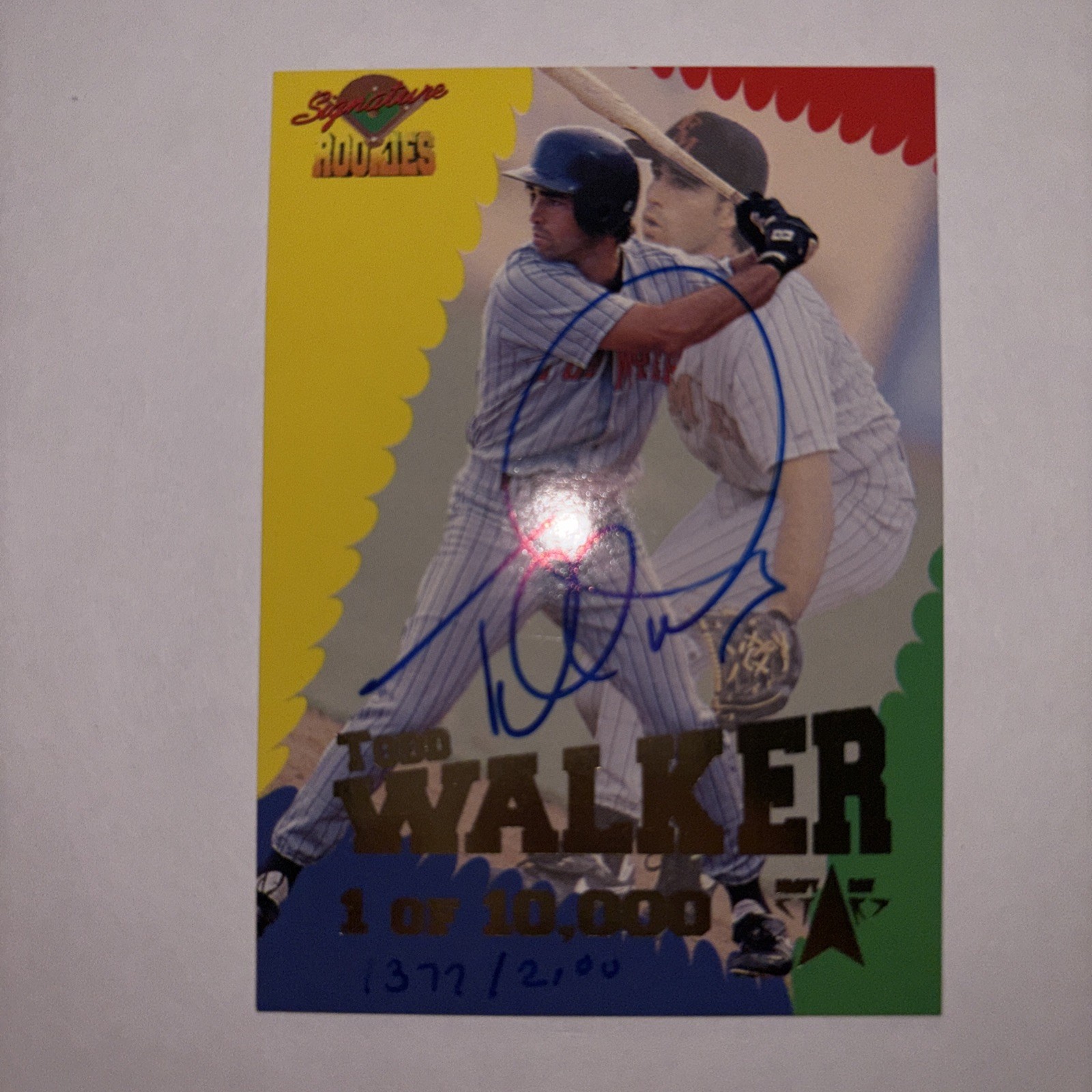 1995 Signature Rookies - Draft Day Stars Todd Walker #DD4 Signatures /2100 (AU)