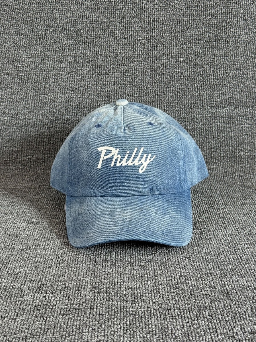 Mitchell & Ness Phillies Dad Hat Strapback Blue Washed Cap Unknown Size