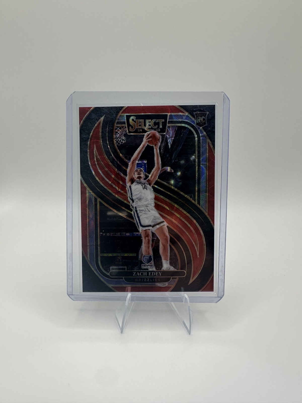 2024-25 Panini Select 192 Zach Edey Red Scope Rookie 45/249 Premier Level