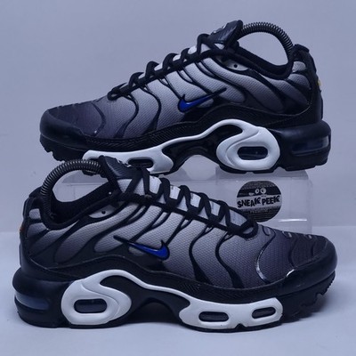 Nike Air Max TN - UK Größe 6 - Turnschuhe Junior Schuhe schwarz weiß blau 