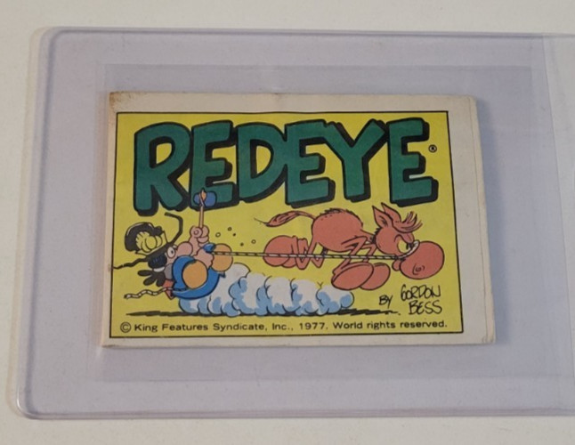 1977 REDEYE Super Rare 3 FEET LONG Mini FOLD OUT COMIC STRIP CARTOON BOOK Nice