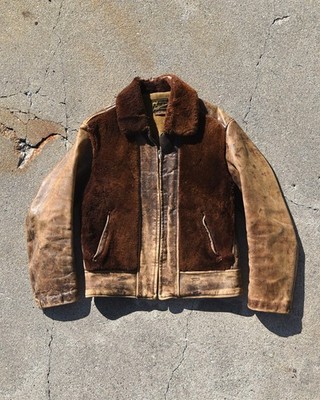 1940s Laskin Lamb Horsehide Grizzly Jacket | eBay