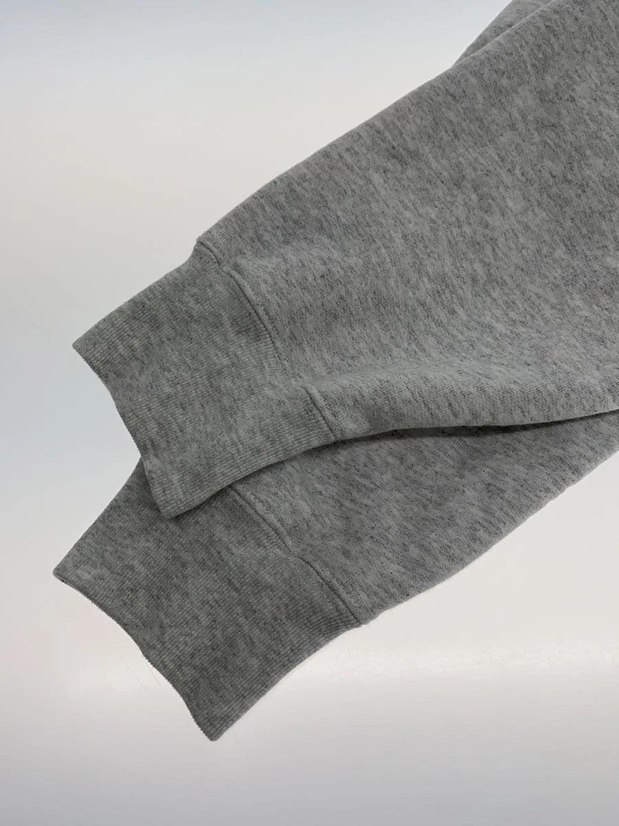 Felpa Supreme con cappuccio zip S cotone grigio tinta unita usata