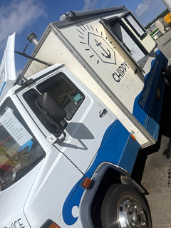 Fish & Chips Catering Food Truck/Concession Vehicle White/Blue w/ Serving Hatch