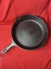 Wagner Ware No 10 Cast Iron Skillet Good Condition Post 1960s Unmarked 11 3/4 In