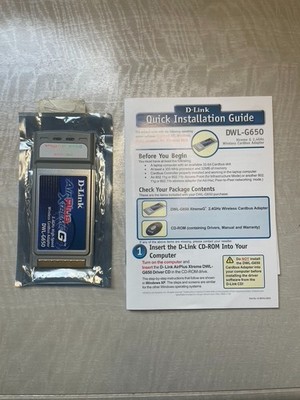 D-Link (DWL-G650) Air Plus Xtreme G 2.4GHz High-Speed Wireless Cardbus Adapter 