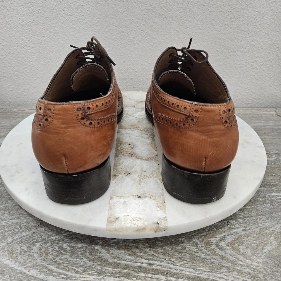 Christian Louboutin Zapatos Oxford Brogue Cuero Marrón EU 41.5 US 8.5 Foto 4 de 4