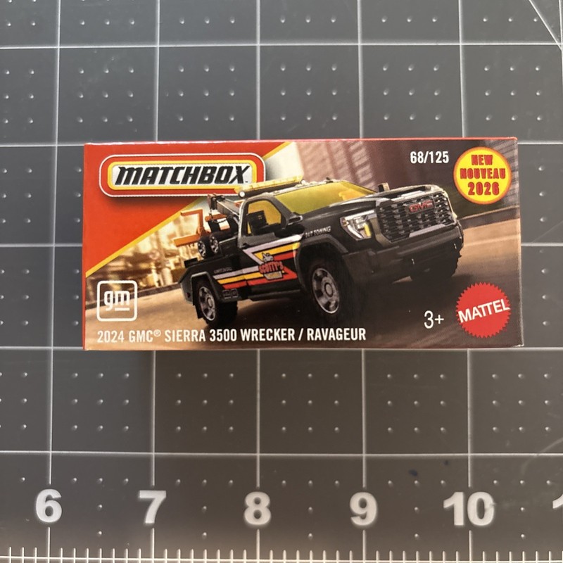 Matchbox 2026 Power Grabs 2024 GMC Sierra 3500 Wrecker