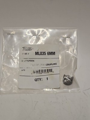 Martin ML035 6MM Jaw Coupling Hub Metric 6mm Bore Power Transmission NEW