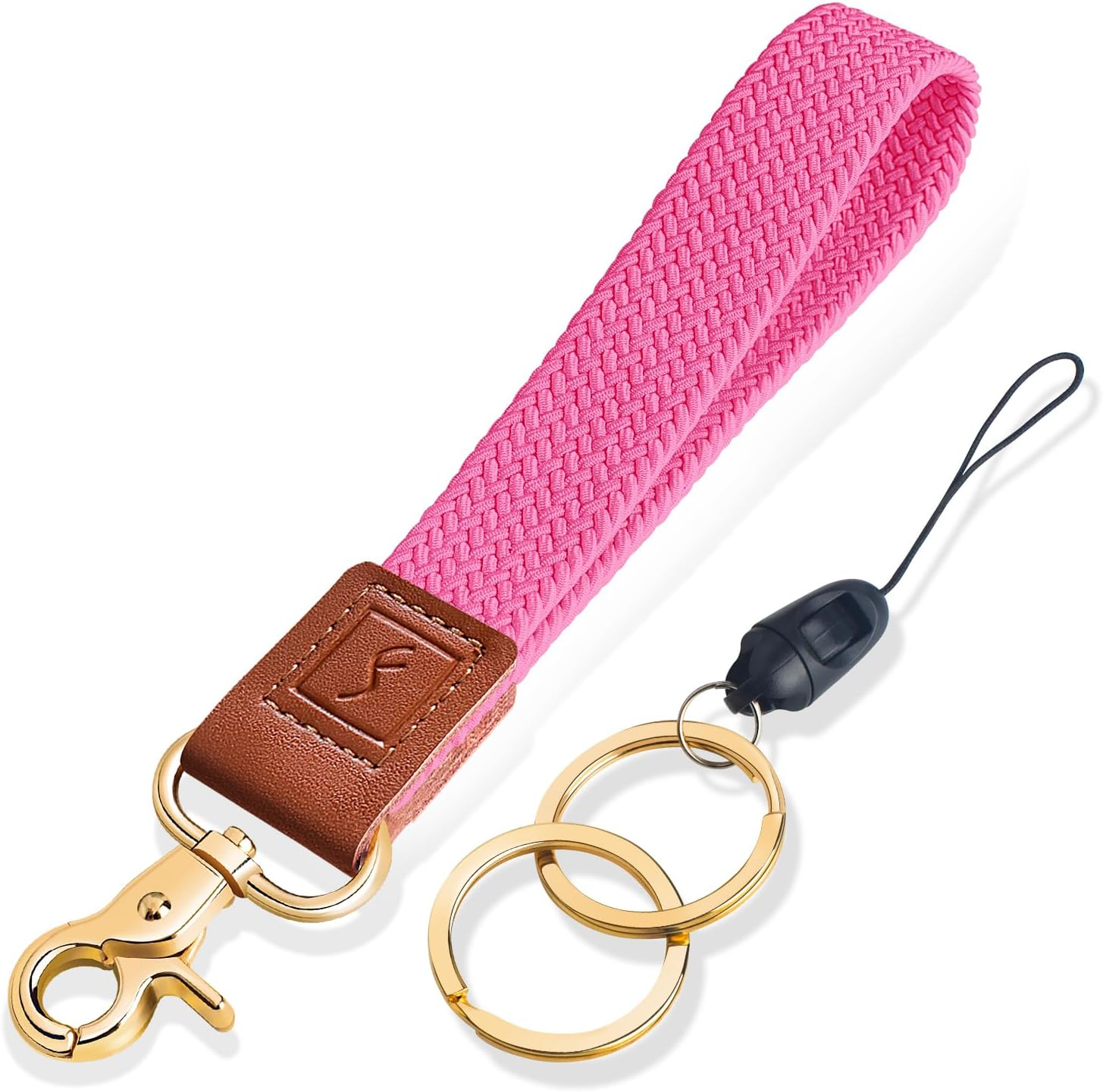 Stretchy Wristlet Keychain, Braided Cute Wrist Lanyards for Keys, Key Chain Hold