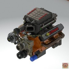 1:8-1:24 Scale Mopar 440 Magnuson, 3D Resin P...