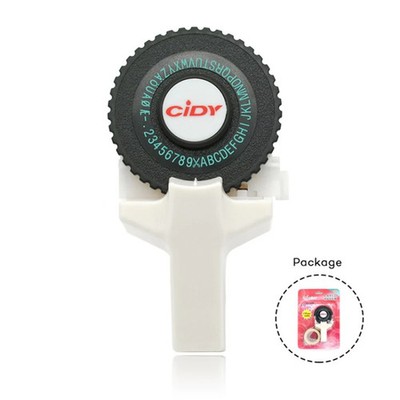 CIDY Motex E-101 Manual Label Maker with 2Pcs 9mm Label Tapes for Motex 3D