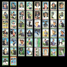 Chicago White Sox Vintage Lot No Duplicates 50 Baseball Cards Topps Dealer Bulk