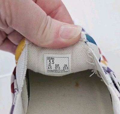 Vans Rainbow Checker SKATEboard Classics CUSTOMS Duracap Popcush M 5.5 W 7.5 Vans Rainbow Checker SKATEboard Classics CUSTOMS Duracap  main image 4
