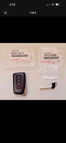 LEXUS OEM FACTORY SMART KEY TRANSMITTER WITH BLADE INSERT 2016-2017 IS200T
