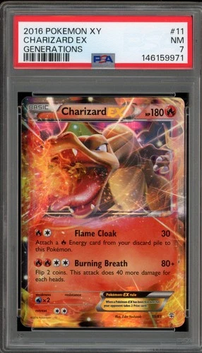 Pokemon Charizard EX XY Generations Holo Ultra Rare #11 PSA 7