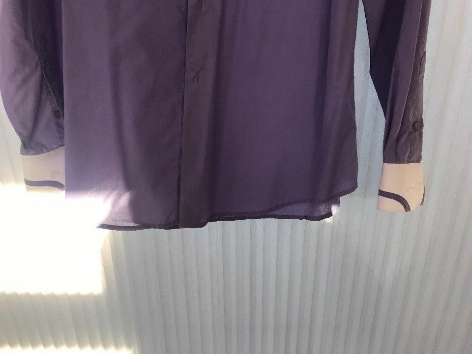 Рубашка мужская Daniel Ellissa с длинным рукавом размер 16,5 36-37 фиолетовый цвет доставка N 24h - Изображение 4 из 4