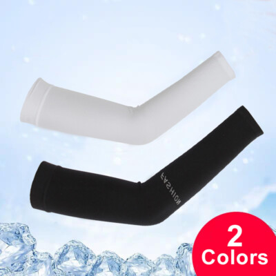 2 Paar Ärmel Armlinge Sonnencreme UV-Schutz Sommer Kompression Outdoor Unisex 