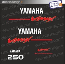 Adesivi calandra motore marino fuoribordo Yamaha 250 cv vmax gommone barca