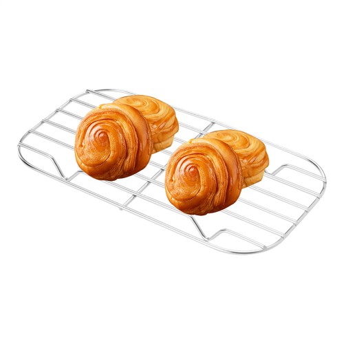 Estante de alambre de acero inoxidable para hornear y enfriar rollo de gelatina hoja de galletas sartén de horno - Imagen 2 de 14
