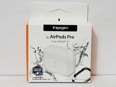 Spigen For Airpods Pro Slim Armor IP Shockproof IP67 Waterproof Case - White