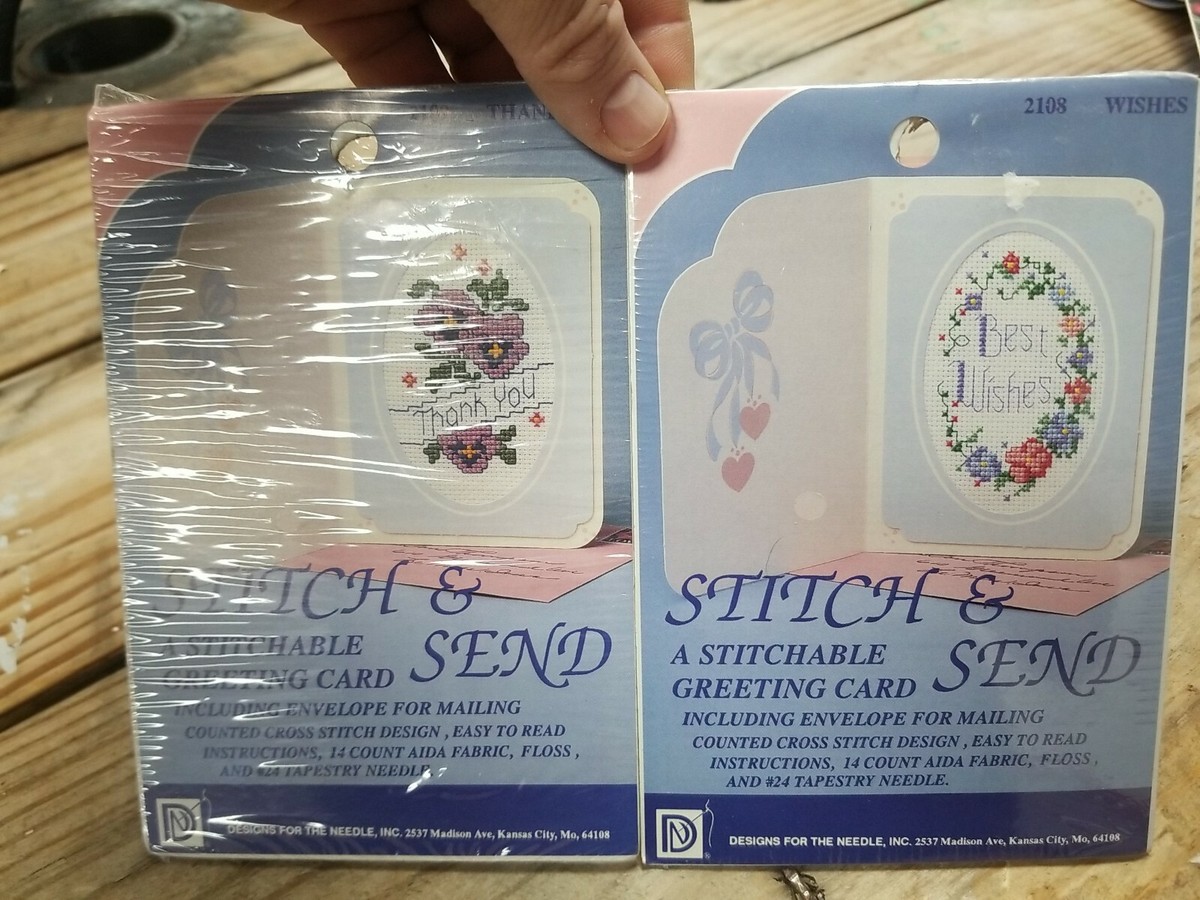 Lot of 2 Designs for the needle Stitch and Send Stitchable