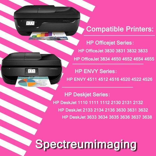 Ink Cartridge for HP 63XL 63 DeskJet 1110 1111 2130 2132 3630 3632 3634 3636 US - Picture 2 of 16