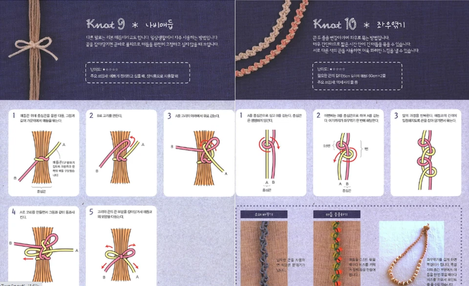 Decorative Knots 82 -All About Knots Made with Strings 82 Korean Edition 매듭 대백과 - Image 2 of 4