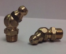 M8 x 1mm Brass 45 Degree Metric Grease Zerk Nipple Fitting Price for 2 pcs