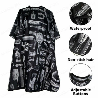 Hair Cutting Cape Pro Salon Hairdressing Hairdresser Gown Barber Cloth Apron New