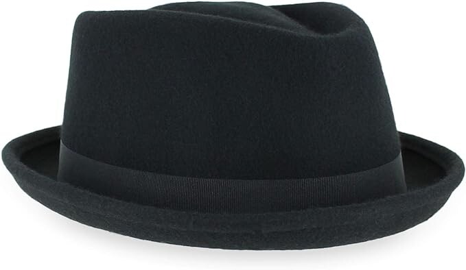 Belfry Crushable Porkpie Fedora Hat Men display picture 1