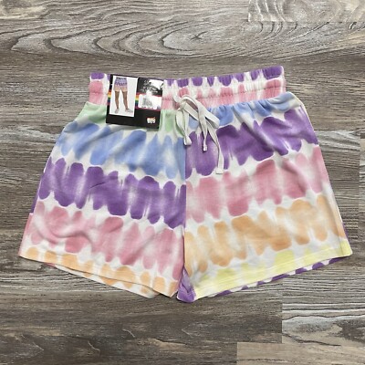 Feeling Proud Multicolor Pastel Tie Dye Pull On Shorts size Small NWT