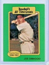 1987 HyGrade Baseball's All-Time Greats Joe DiMaggio - New York Yankees - HOF