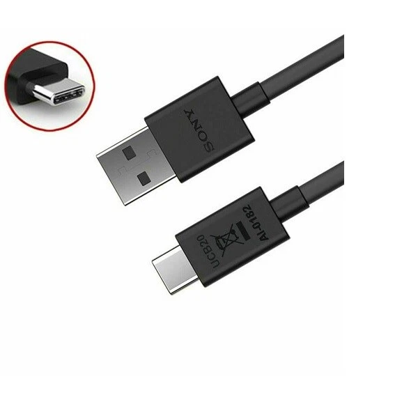 Cable de datos USB oficial Sony UCB20 tipo C sincronización plomo para 1 III 10 III Xperia 5 II Foto 2 de 3