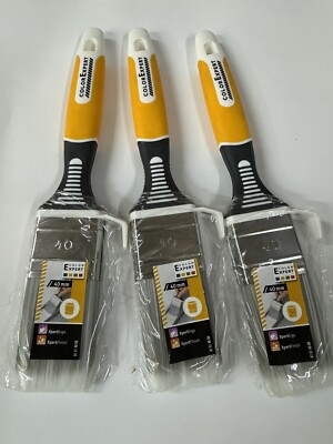 Color Expert Unistar  Lackierpinsel 40 mm 3 Stück Profi - Pinsel 3-K Griff