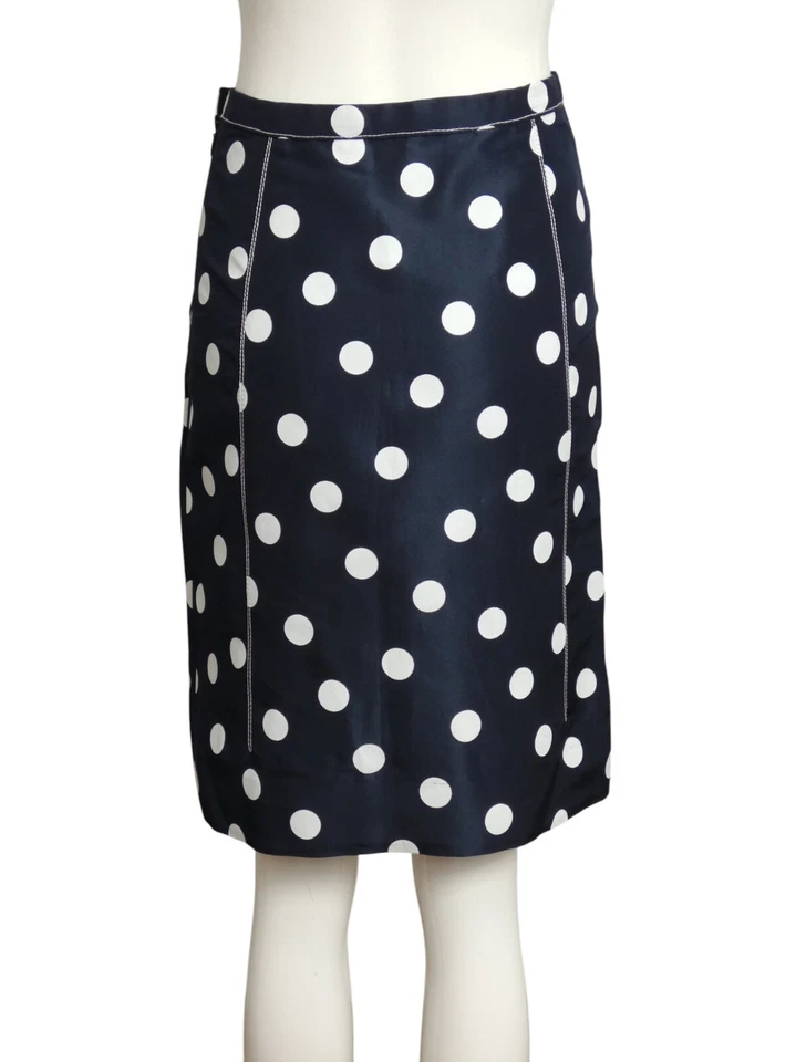 Saia de tafetá OSCAR DE LA RENTA- 2007 de seda bolinhas, tamanho 6 - Imagem 4 de 4