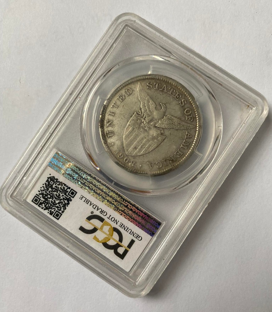 1 Peso 1908-S US-Philippine United States of America VF | eBay
