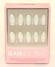Glamnetic Moonlight Short Almond Press On Nails Set Of 24 Kit Reusable UV Finish