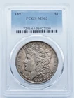 1897 Morgan Silver Dollar $1 PCGS MS63 Toned - U886
