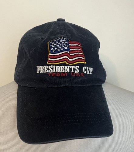 4Head 4 Head The Presidents Cup Golf Strapback Adjustable Hat Cap USA Flag PGA - Picture 2 of 9