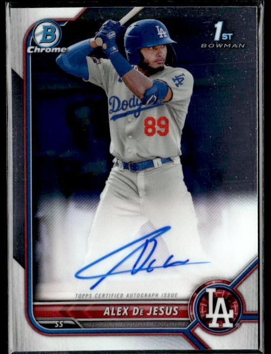 L2,196 - 2022 Bowman Chrome Prospect Autographs #CPAAD Alex De Jesus Auto