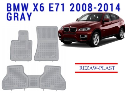 REZAWPLAST Floor Liners 2008-2014 BMW X6 Floor Mats E71 Custom Fit Tailored Gray